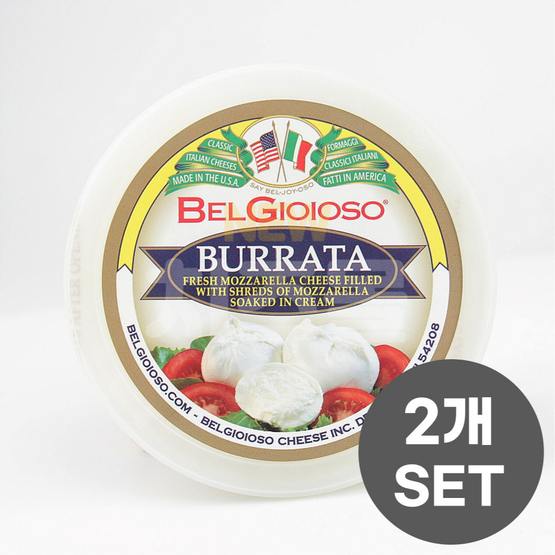 [30%]벨지오이오소 부라타 치즈 226g (총8알) *2개세트 /유통기한 2024년 2월 28일