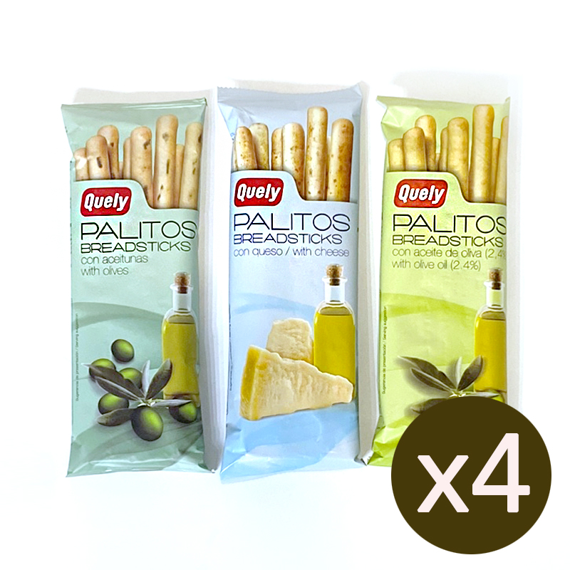 [5%]퀼리 브래드스틱 3종세트(오리지날,치즈,올리브) X 4